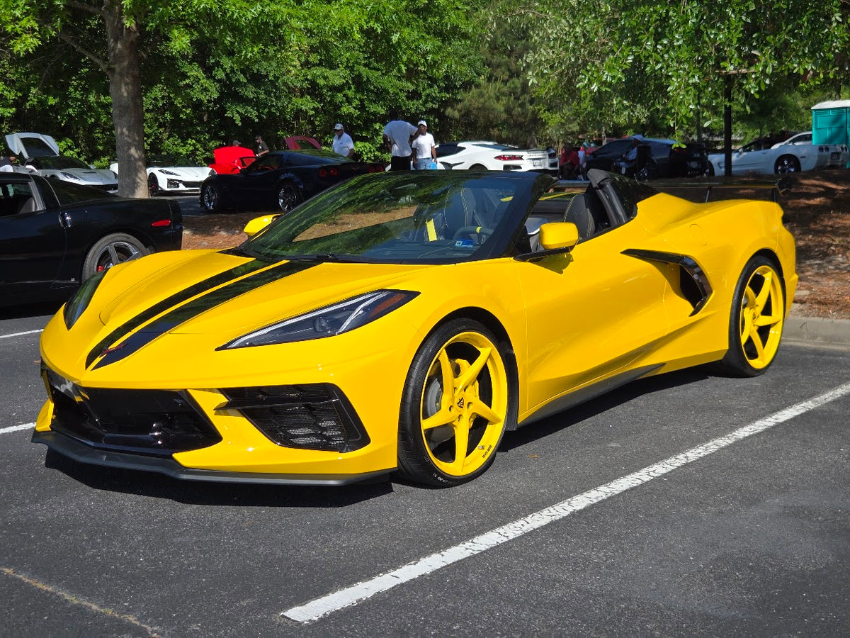 Dave Ambrose 2026 Corvette Stingray yellow RV-MC35 wheels chapter one image