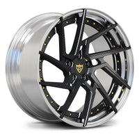 RVRN RV-DF041 with carbon fiber wrapped spoke Corvette C8 performance forged directional wheel featuring lightweight construction and an aggressive directional design