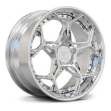 RVRN RV-DR01 forged deep dish Corvette C8 Z06 wheel in polished silver custom 2-piece performance wheel design
