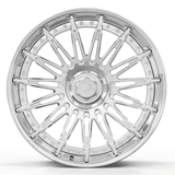 Custom forged 2-piece wheel with intricate design and polished finish, ideal for Acura MDX and other vehicles.
