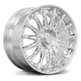 Custom forged 2-piece wheel, 22-inch size, designed for Acura MDX, featuring a polished aluminum finish.