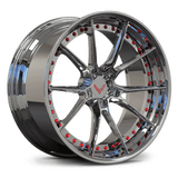 CUSTOM 2 PIECE FORGED CHROME WHEELS: RV-DB082