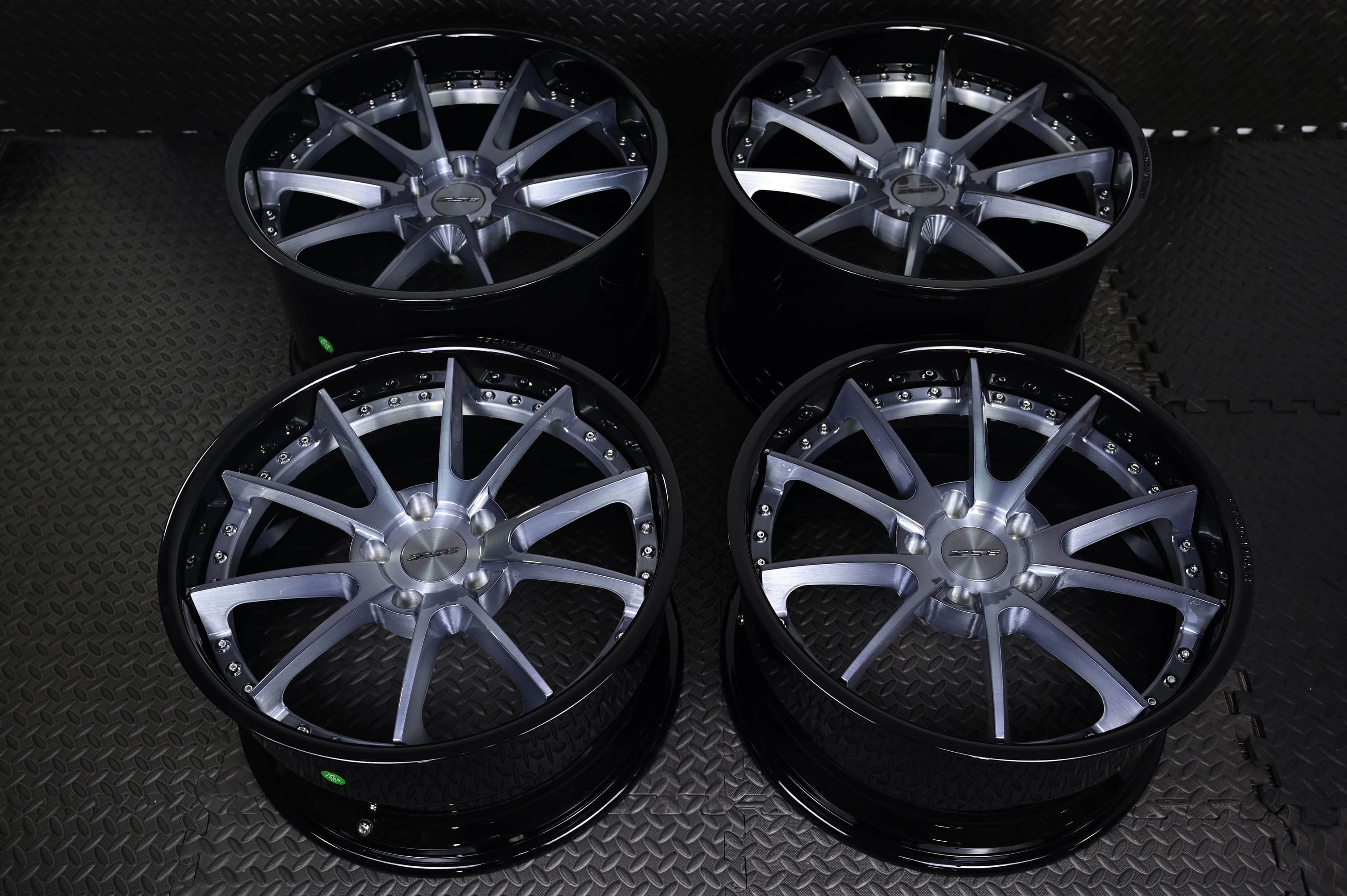 Gold and Black Rims RV-DC02 Deep Dish 10 Spoke Wheels 19-20