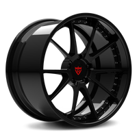 CUSTOM 2-PIECE FORGED SERIES: RV-DC02 forged deep dish wheel for Corvette C7 Z06 with 10-spoke design.