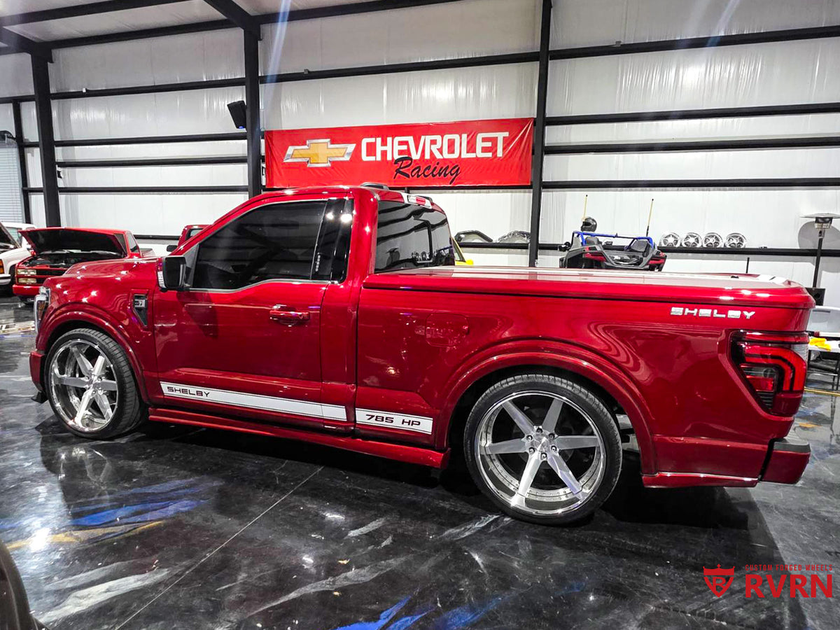 2024 Ford F150 Shelby Custom Forged Wheels | 24-Inch Brushed Aluminum ...
