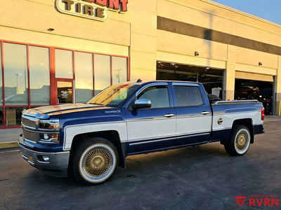 Chevy Silverado custom wheels 20x10 forged truck wheels side profile, aggressive stance and precision fitment