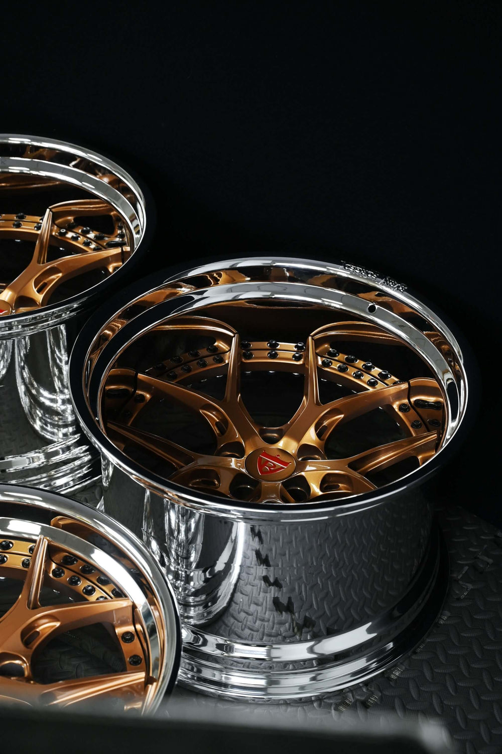 Dodge Charger chrome wheels 1970 custom backspacing deep dish rims RV-DR08D fender flush fitment.