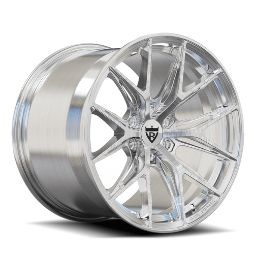 Custom forged monoblock wheel RV-MH051, 6 lug, chrome finish for Dodge Viper, aerospace-grade 6061-T6 aluminum alloy.