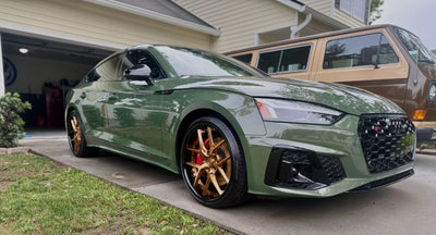 2023 Audi S5 on RVRN DR08 aftermarket wheels 20x9 in copper black custom forged finish