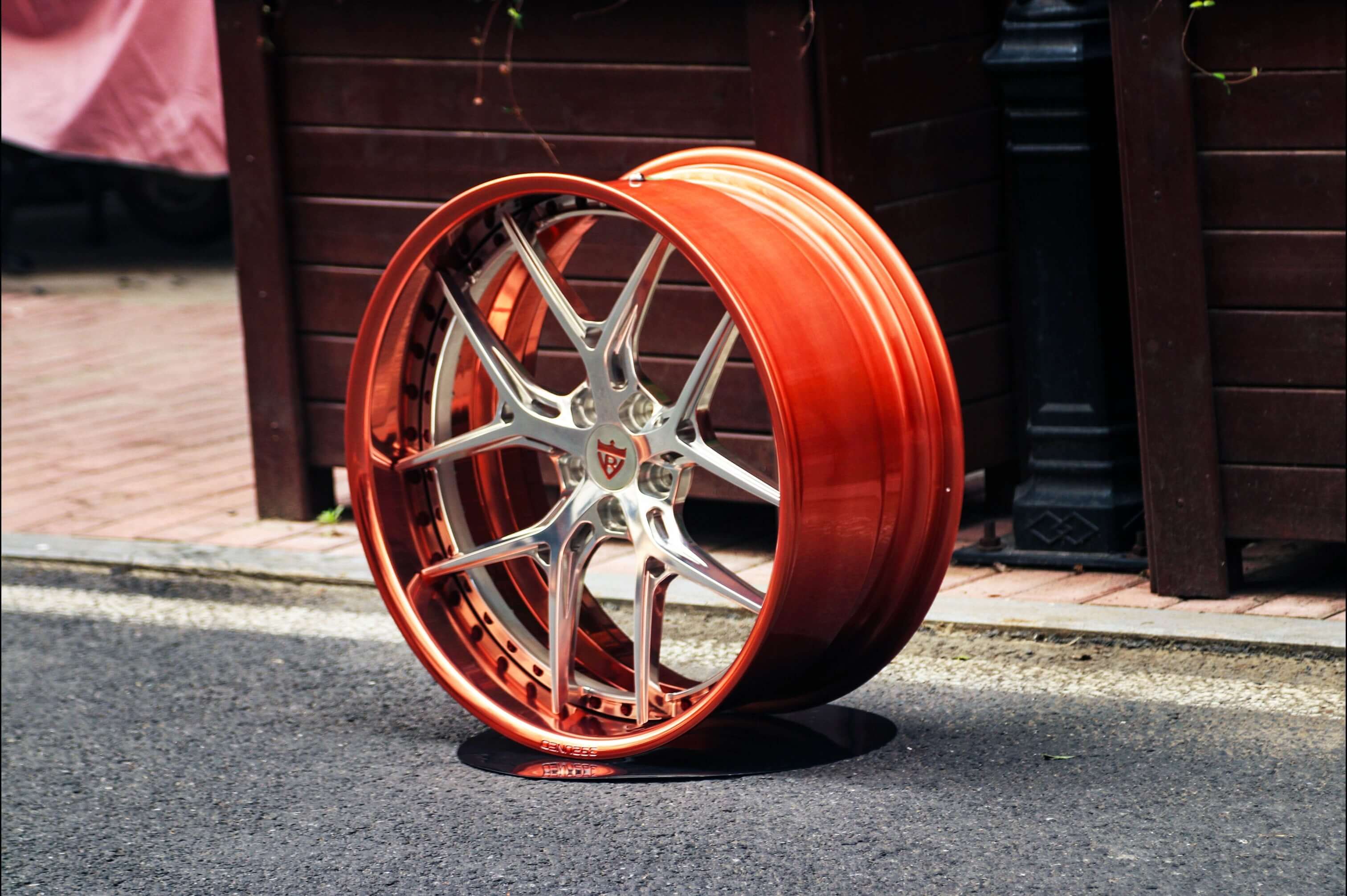 2018 Dodge Charger Custom Rose Gold Wheels-Deep Dish Rims 