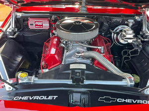 Top-down angle of 1969 Camaro equipped with DR08D wheels, showing overall fitment and vehicle stance.