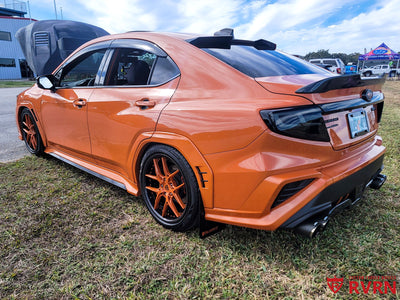 Forged wheel finish detail for Subaru WRX Limited, custom color and surface options, design your own wheels