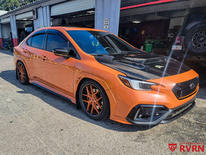 Custom forged wheels on 2023 Subaru WRX Limited with 18x8.5 fitment, performance-focused Subaru WRX wheels, design your own wheels