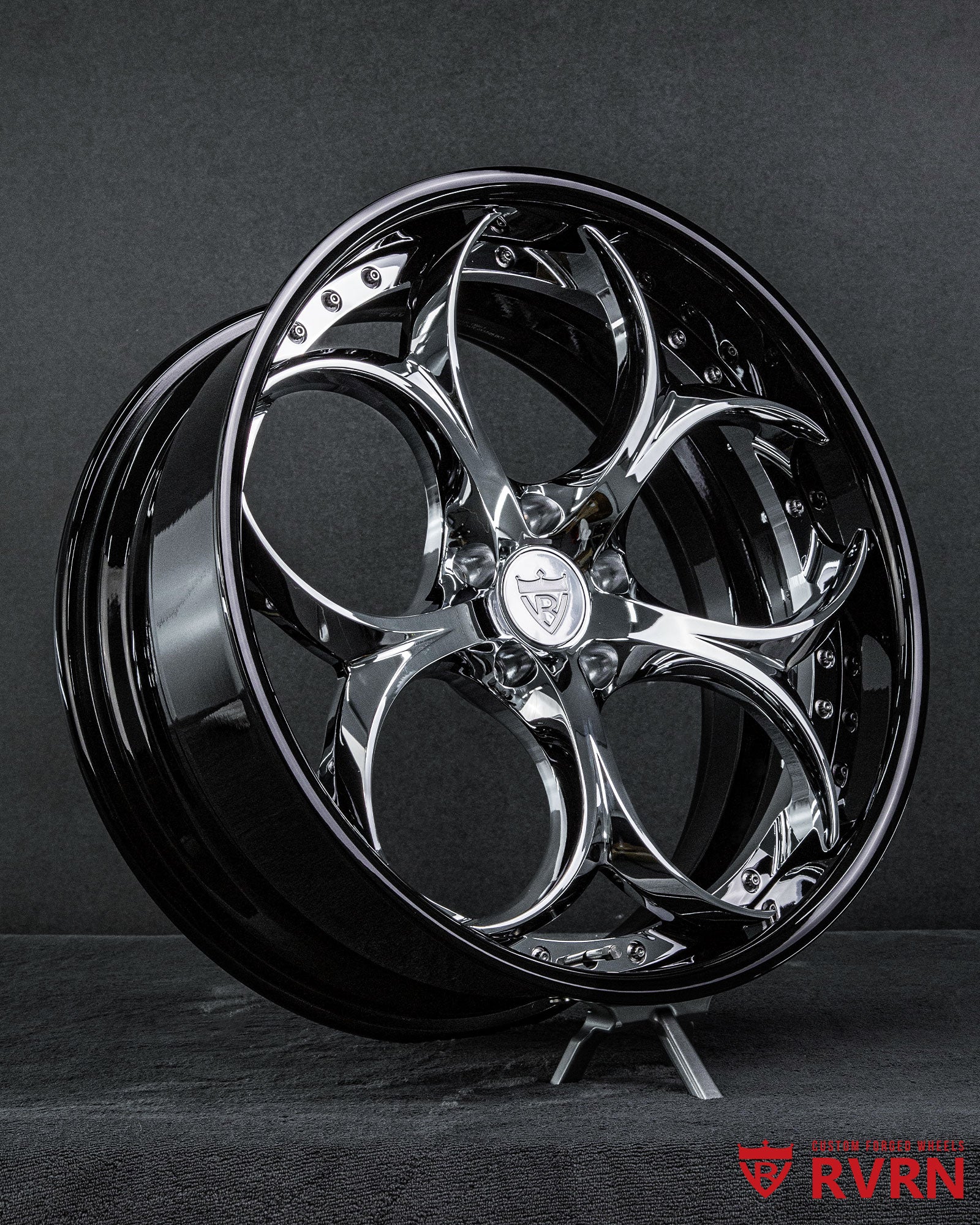2018 Lexus LC500 Custom Chrome & Black Wheels: RV-DS016 – RVRN WHEELS