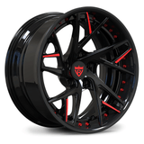 RV-DS74: CUSTOM FORGED 2-PIECE GOLD WHEELS