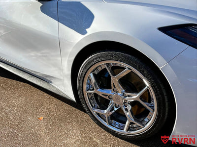 2023 Corvette C8 Stingray Z51 featuring RVRN custom aftermarket wheels for enhanced performance and style.