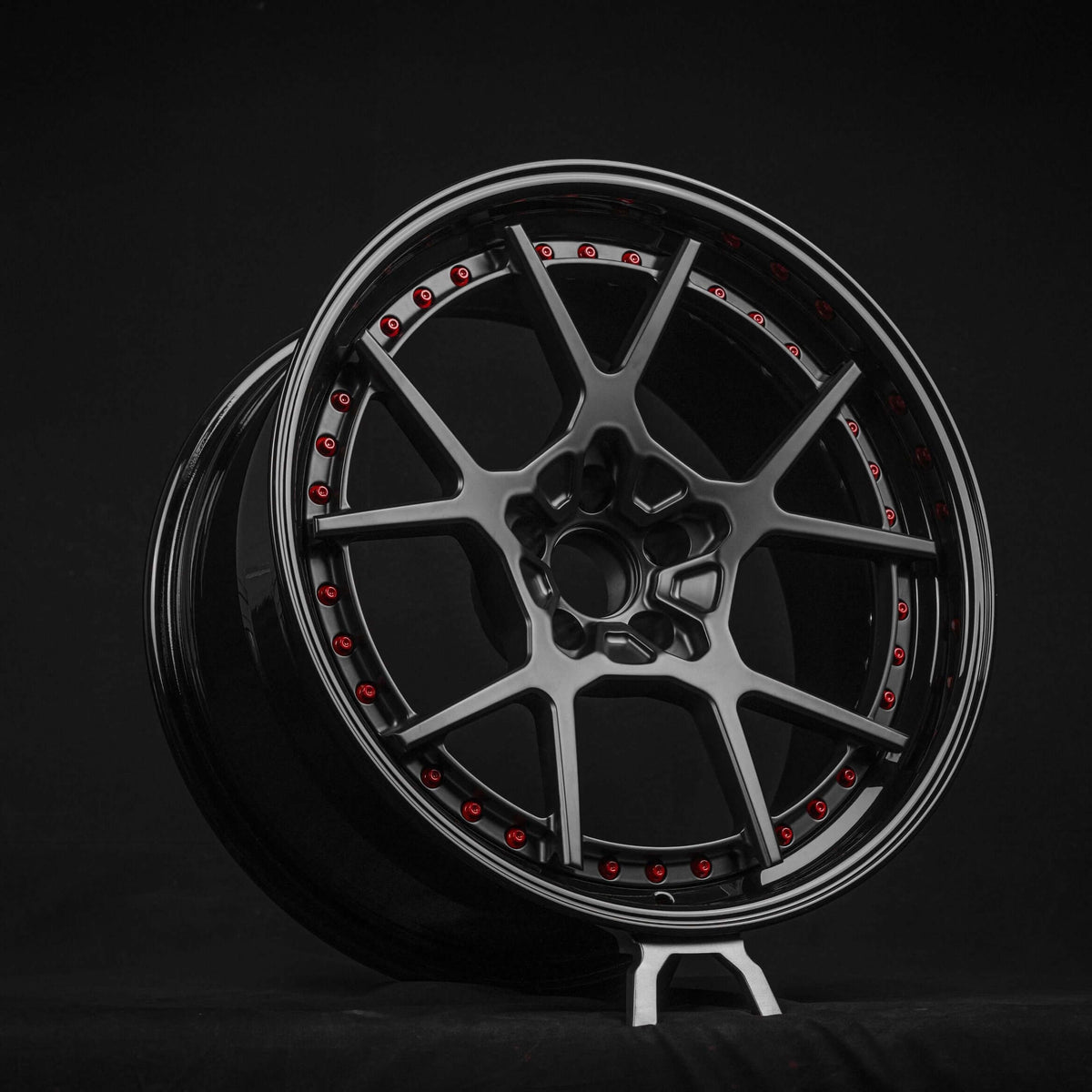 2019 Ford Mustang GT Custom Concave Black Wheels: RV-DF04