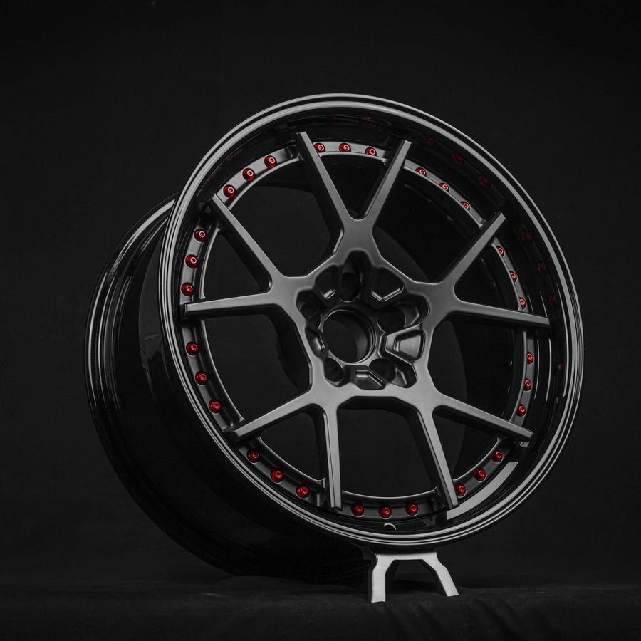2019 Ford Mustang GT Custom Concave Black Wheels: RV-DF04