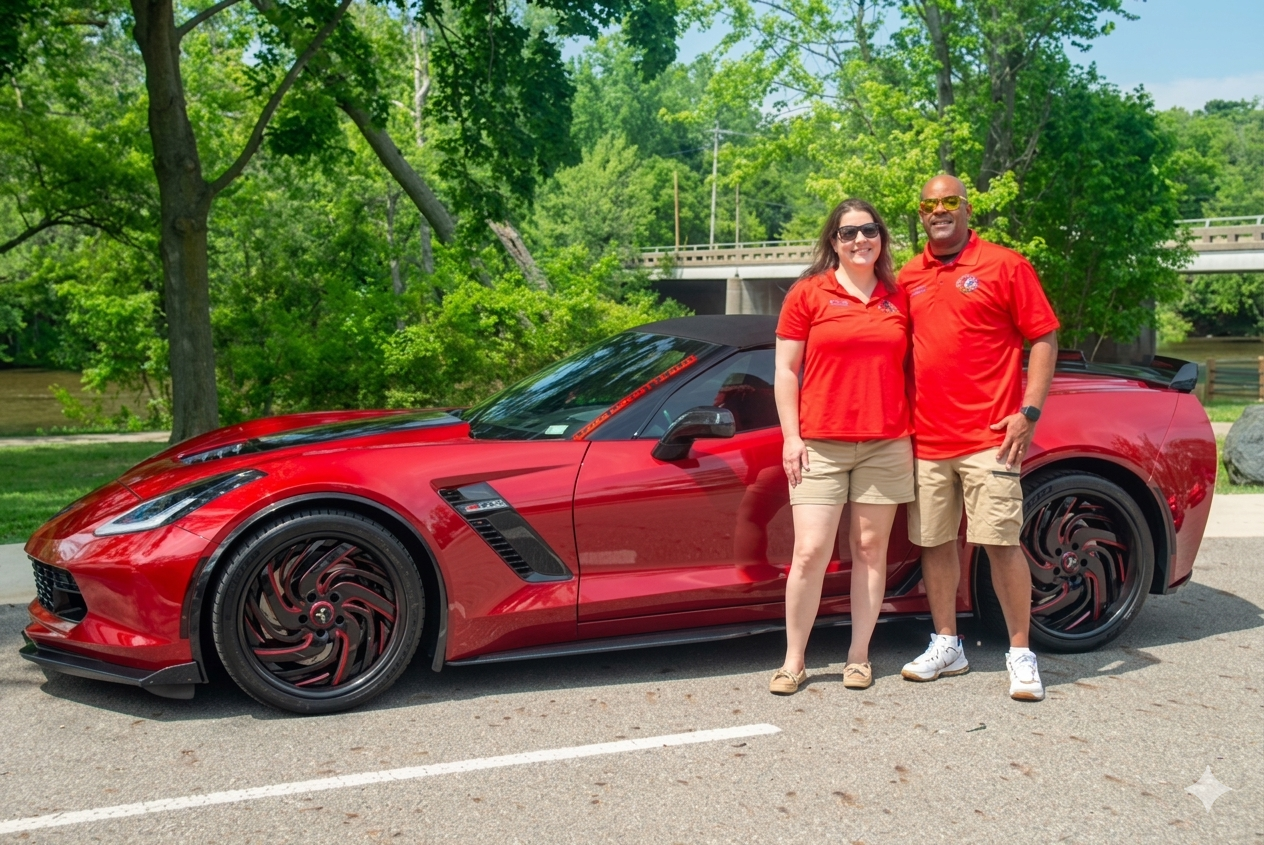 IconiQ founder Ricky Withers with his Corvette C7 Z06