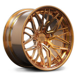 Luxury Custom Forged 2-Piece RVRN RV-C081 Wheels for BMW M6 with Hidden Screws, Bronze Color with a super concave look