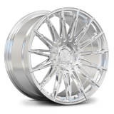 Custom forged monoblock wheel RV-MA06 in polished aluminum designed for Acura MDX 22" wheels and compatible with OEM TPMS.