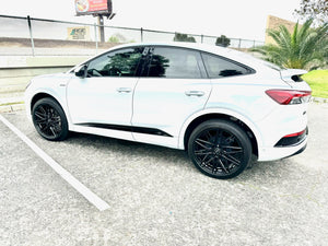 2023 Audi Q4 E-tron Sportback with custom 21-inch forged wheels, Audi custom wheels designed to order