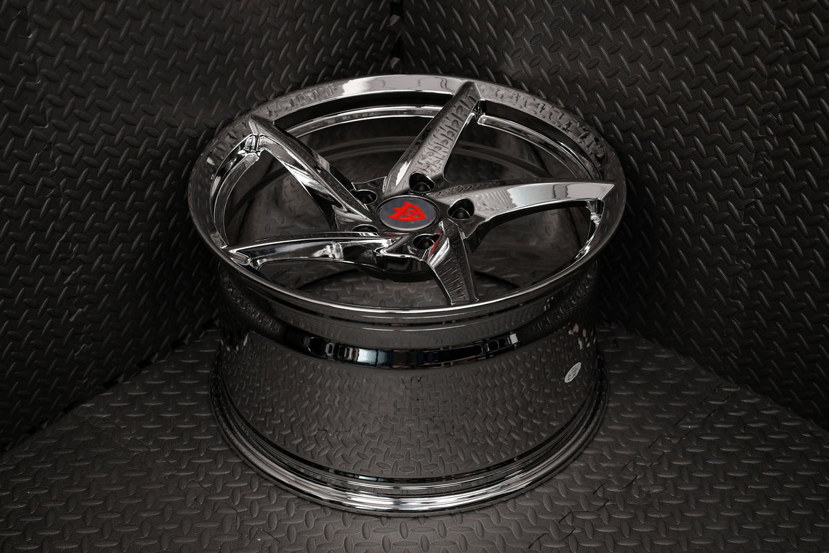 2009 Porsche 911 Carrera S Custom Forged Performance 5 Spoke Chrome Wheels: RV-MC35