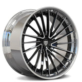 RV-DA01 polished black multi-spoke wheel with chrome lip for Mercedes-Benz S-Class