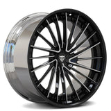 RV-DA01 polished black multi-spoke wheel with machined accents for Mercedes-Benz S-Class