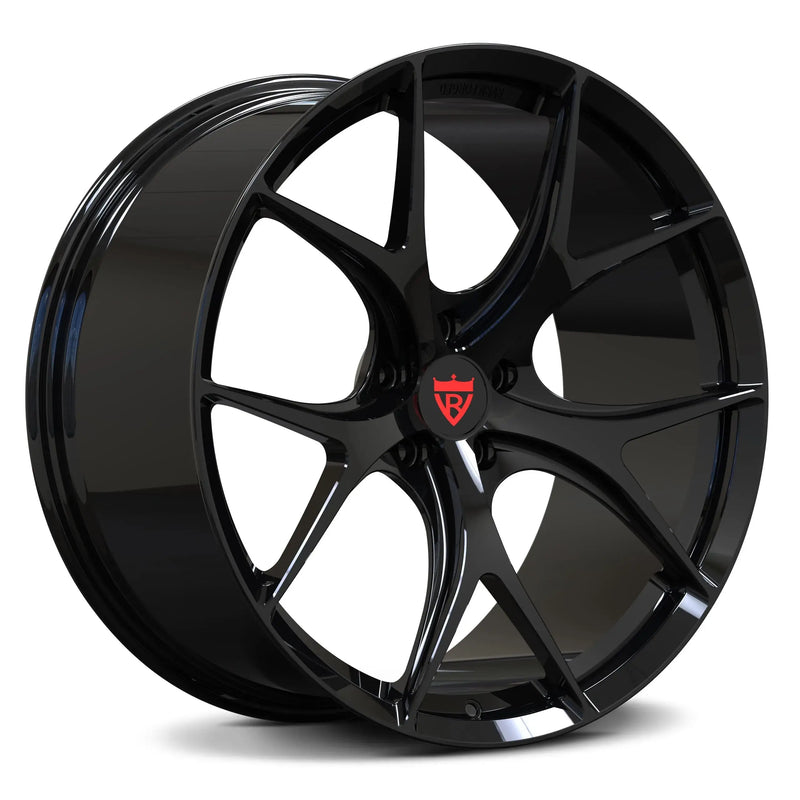 RV-MR05 gloss black lightweight forged wheel for Mercedes-AMG C63 S