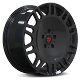 RV-MM174 gloss black forged wheel in three-quarter view for Mercedes G63