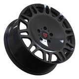 RV-MM174 gloss black monoblock wheel angled view for Mercedes-AMG G63