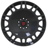 Front view of RV-MM174 gloss black forged wheel for Mercedes G63