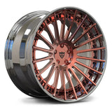 RV-TR66 rose gold and chrome luxury wheel for Mercedes-AMG S63 Coupe