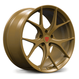 Custom forged monoblock performance wheel in bronze finish, perfect for 2010 Ferrari California and other vehicles.