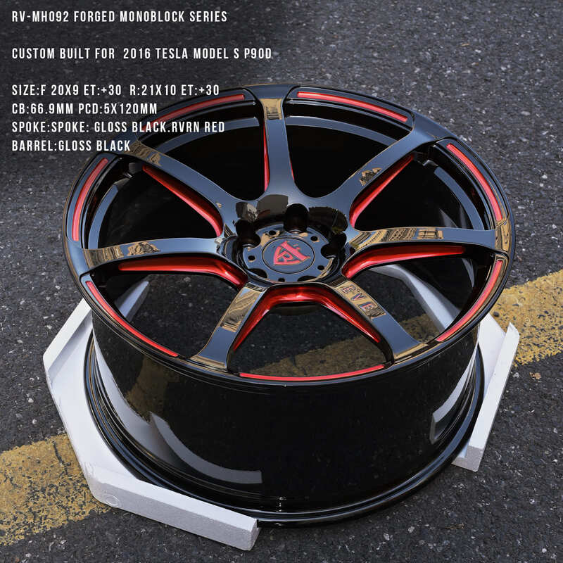 Custom Tesla's Rims 2016 Tesla Model S Custom Aftermarket Performance Wheels&Rims- RVRN ...