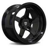 Gloss Black Performance Lighweight Race Forged Wheels-RVRN Custom Forged Monoblock Wheels Series for any vehicle-RV-MJ201