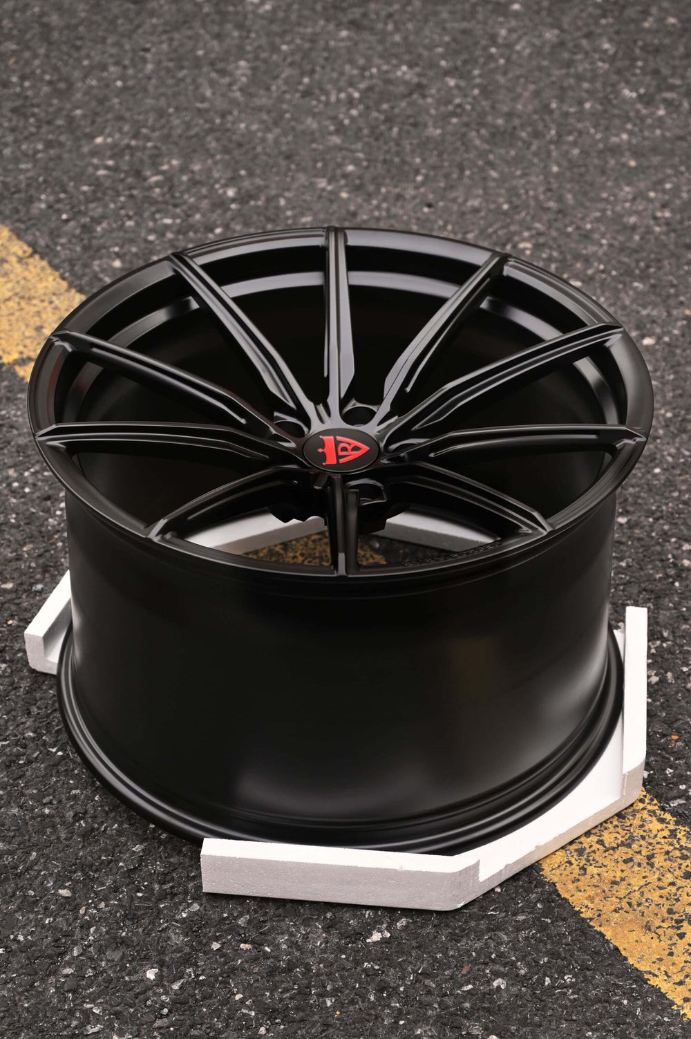 2022 Audi E-Tron GT custom aftermarket wheels in matte black