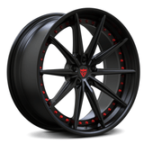 MJ02 matte black Forged Wheel 1-Piece Monoblock for Corvette C8 Z06 Performance Stance