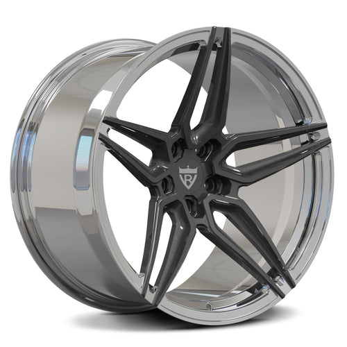 Custom forged 1-piece 5 star wheels for Lexus IS350, showcasing sleek design and aluminum alloy construction.