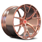 Rose gold forged RV-MR05 truck wheel with Y-spoke design for Ram 2500
