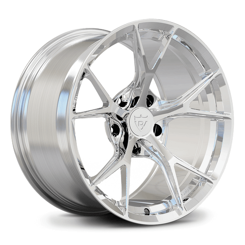 Custom forged monoblock track wheel designed for Porsche 718 Cayman, high-performance styling and precision engineering.
