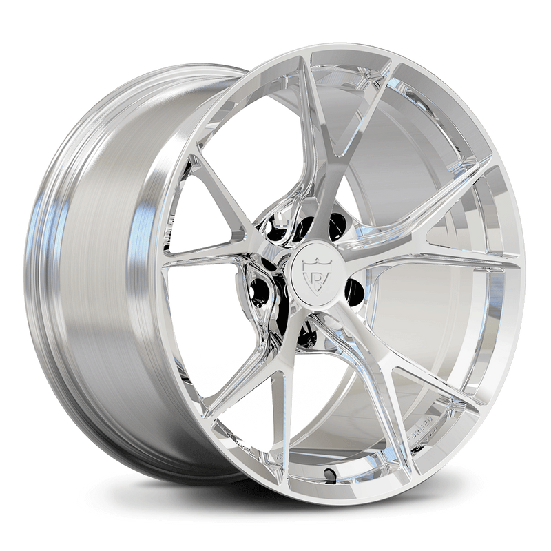 Custom forged monoblock track wheel designed for Porsche 718 Cayman, high-performance styling and precision engineering.