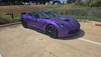 2015 Corvette C7 Stingray with purple wrap and RVRN RV-MR20 forged wheels in black.