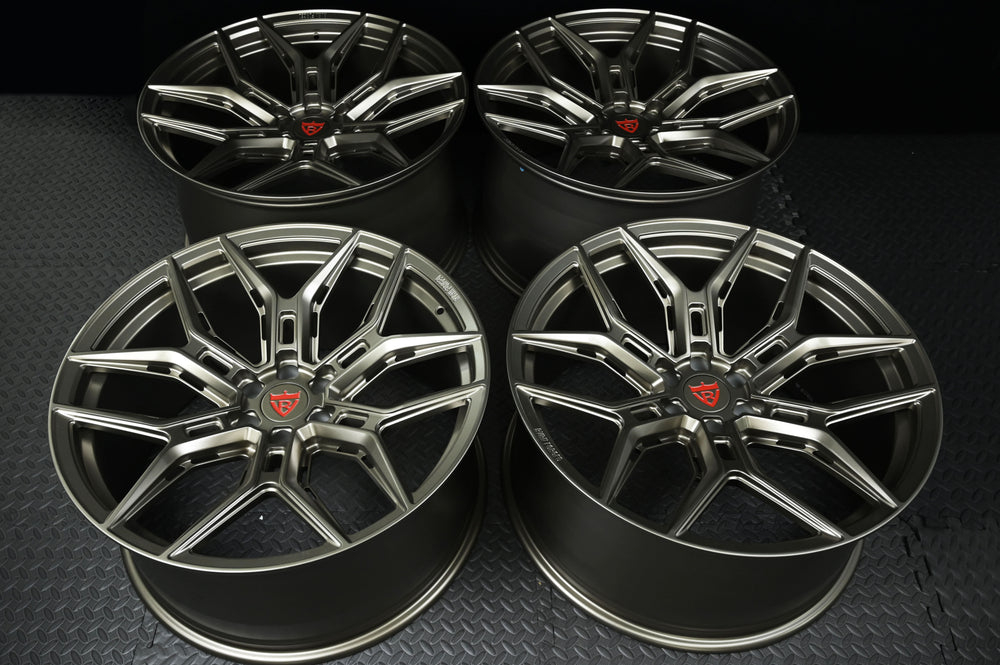 Forged aluminum wheels for GMC Canyon Denali front 22x11.5 matte bronze RV-MR616 custom built