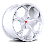 Custom forged monoblock wheel, 15-26" size, designed for Alfa Romeo Giulia and compatible with OEM TPMS.