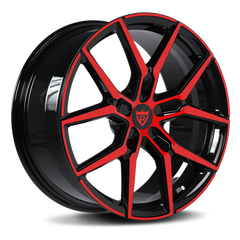 Custom Forged Corvette C8 Red & Black Wheels: RV-MV1202 – RVRN WHEELS