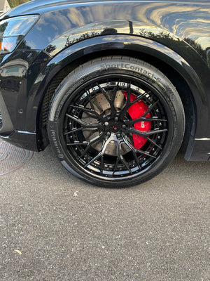 Concave design of Audi Q8 23 inch forged wheels, custom-built for RS Q8 performance SUV, design your own wheels