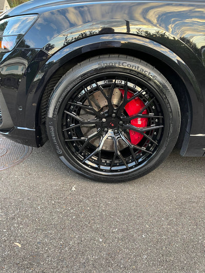 Concave design of Audi Q8 23 inch forged wheels, custom-built for RS Q8 performance SUV, design your own wheels