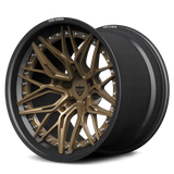 RVRN RV-C081 CF real carbon fiber deep concave forged wheel for performance vehicles with matte bronze center